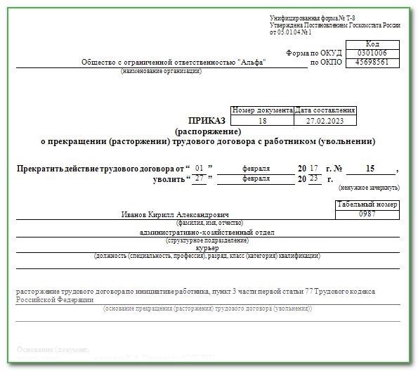 Добровольное покинуть должность в 2023 году.