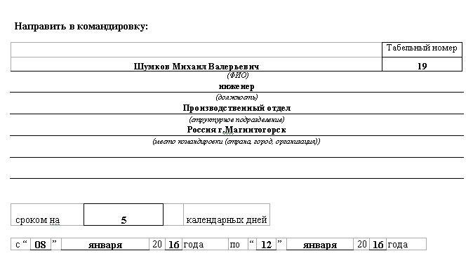 Инструкция по заполнению формы Т-9. Вторая часть.