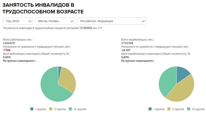 На основе данных из Федерального реестра инвалидов была проведена статистическая аналитика.